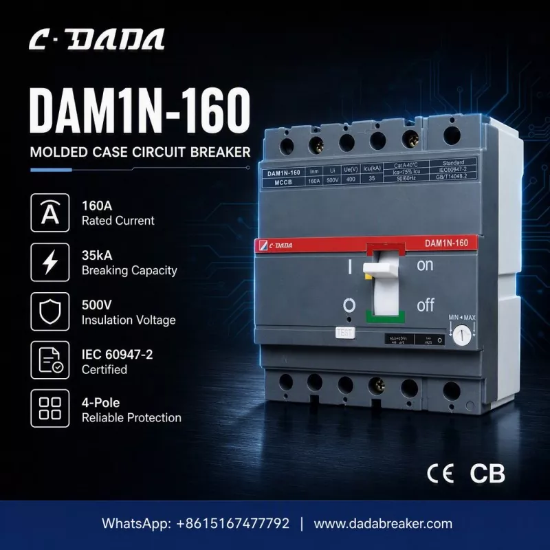 Precizna zaštita za industrijske mreže: C·DADA DAM1N-160 MCCB
